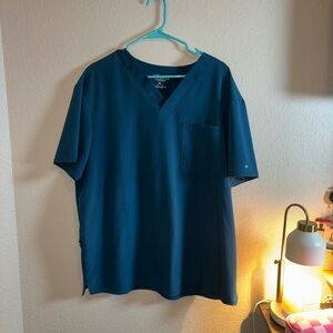 Cherokee Caribbean blue scrubs (XL SIZE FITS - XL/XXL) selling as a set